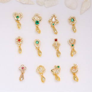 �������^diy 18k������ӿ� �~僱�ɫ�A�� ��ˮ����������
