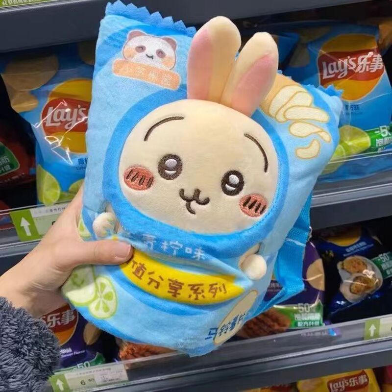 吉伊卡哇chiikawa玩偶乌萨奇公仔小八毛绒玩具薯片包包情人节礼物|undefined