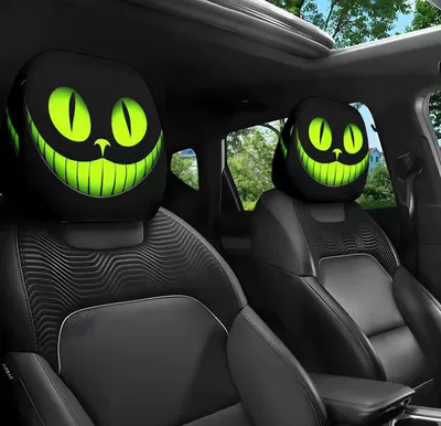 Universal seat cover: Cross-border Amazon best-selling universal pullover printed - cat-eye-double-sided-printing-1-piece