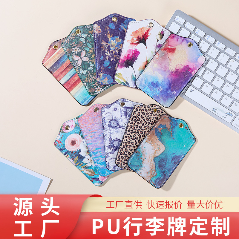 Luggage Tags, Airline Boarding Passes, Creative Travel Suitcase Tags, Hanging Tags, Checked-In Luggage Tags, Pu Leather Luggage Tags, Custom-Made