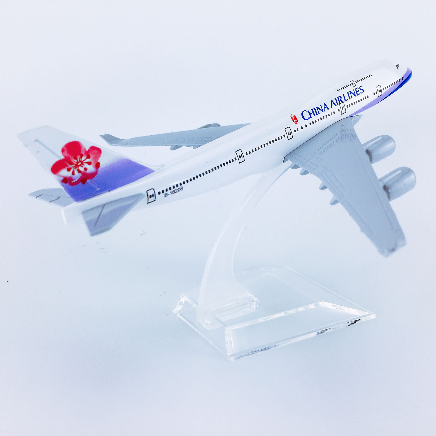 Simulación de aleación de 16cm modelo de vuelo modelo de avión Taiwán China Airlines B747 - 400 Taiwán China Airlines