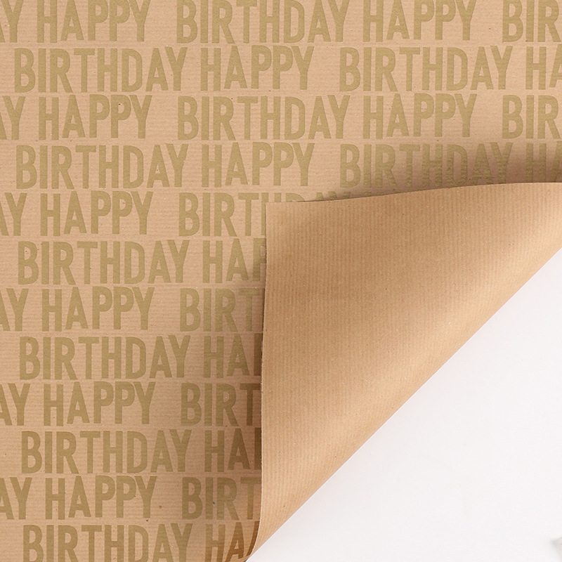 Papel de Regalo, Papel Kraft, Día de San Valentín, Regalo de Cumpleaños, Caja de Regalo de Alta Gama, Tamaño Extra Grande, Venta Caliente Transfronteriza