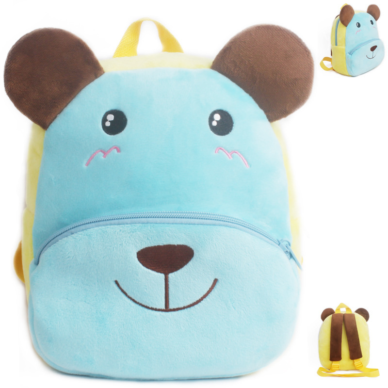 Nuevas mochilas para niños mochilas para estudiantes de jardín de infantes mochilas de peluche para animales de 3 años de edad, mochilas para bebés de 4 años de edad