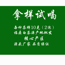 厂家批发试喝年份老白茶白茶饼白牡丹白毫银针福鼎白茶茶样10一袋