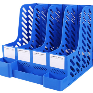 Thickened Basket Multi-Layer Four-Column File Box Office Supplies Collection Information Rack File Folder Dipeng