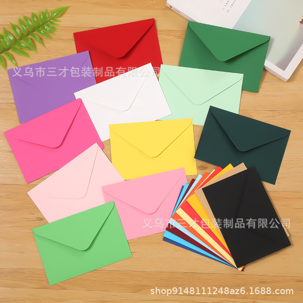 En stock venta al por mayor color sólido color europeo doble papel adhesivo occidental sobre papel Kraft negro Kali sello transfronterizo Amazon