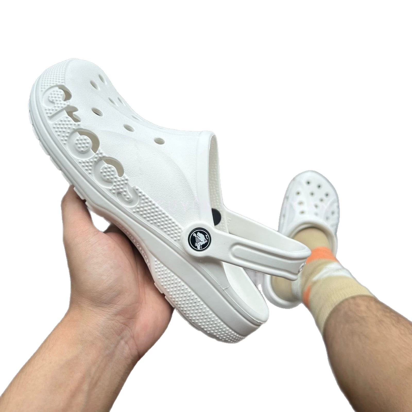 Клоги unisex 2 см платформа для улицы противоскользящие пляжные, размеры 36–45 (белые/чёрные/галечные/камуфляж)