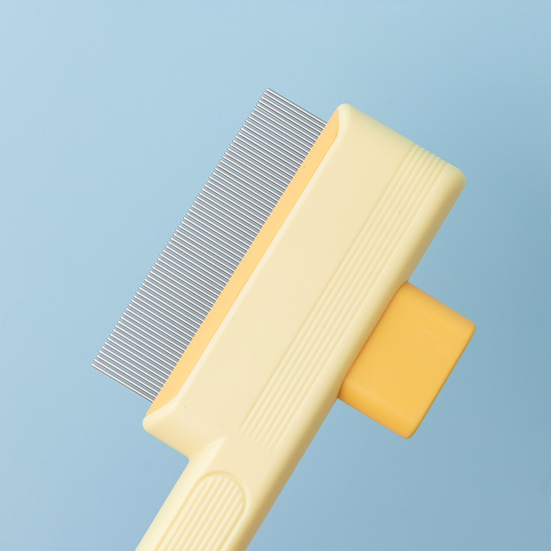 Nuevo peine para mascotas, perro, gato, nudo abierto, peine de pelo flotante, peine autolimpiante para mascotas, peine de fila, peine de pelo largo al por mayor