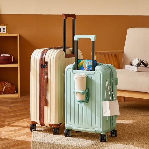 Coffee Cup Rack Large Capacity Luggage Roller Suitcase For Women High Quality Multifunctional Portable Lightweight Wheel Carry-on Travel Case