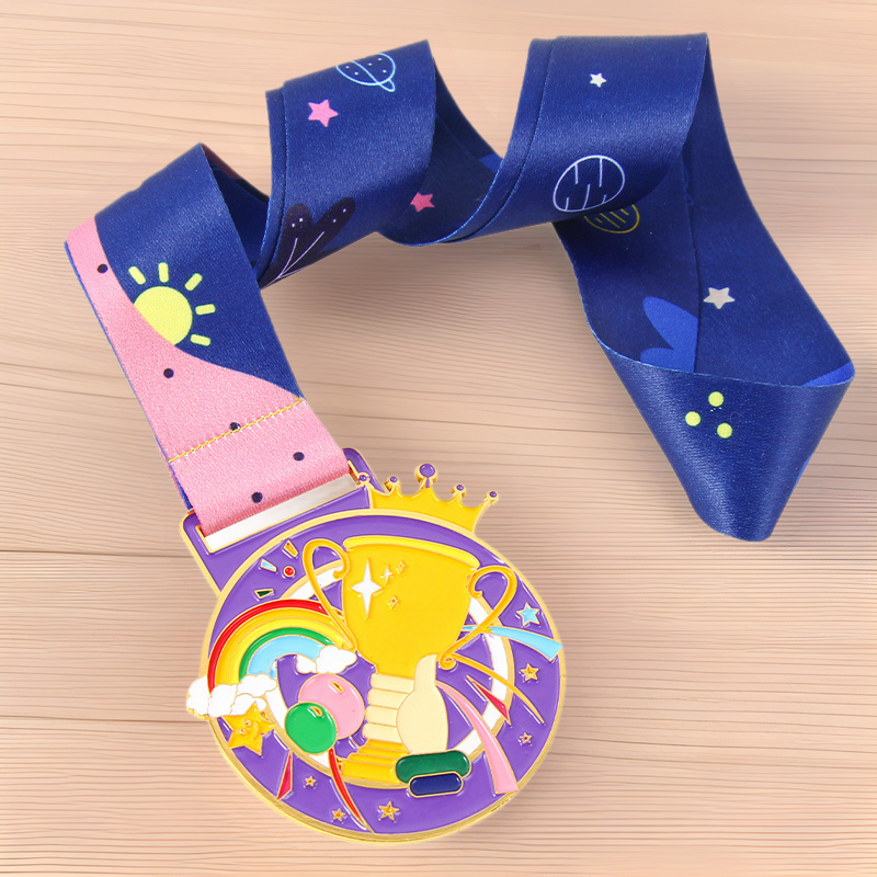 Medalla infantil Escuela de jardín de infantes Progress Star Full-time Baby Primary School Games Medalla de reconocimiento Medalla