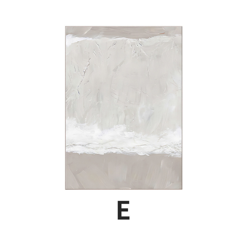 沈白日本式の寂しい赤貧乏風の装飾画の客間のソファーの背景の壁画の双連の抽象的な色の塊のベージュ色の掛け画