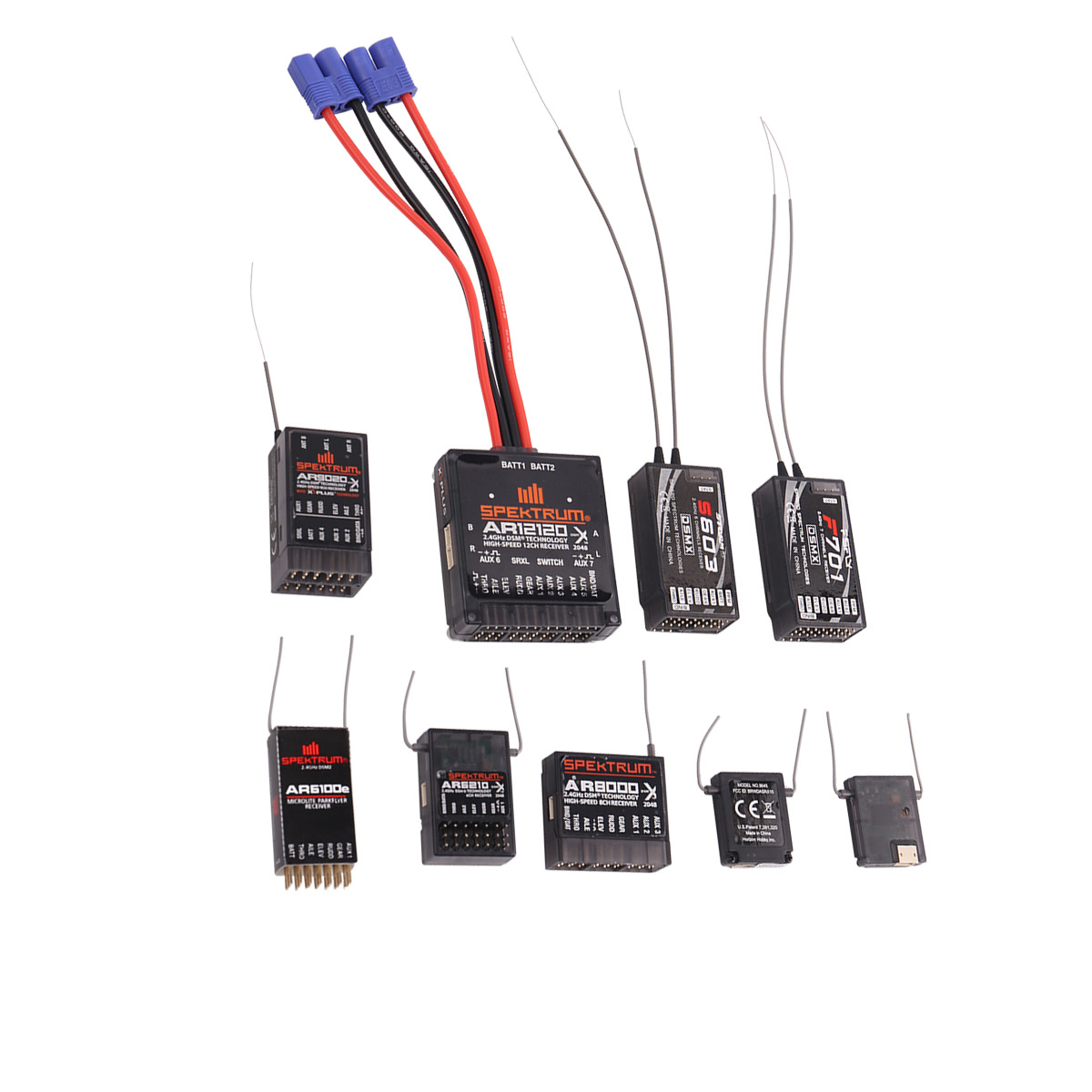 SPEKTRUM receptor AR6210 AR6100EAR8000 AR9020 AR12120 S603 F701