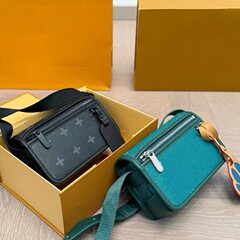 2025新款单肩斜挎印花包男女通用情侣款芯片版 精美礼盒包装