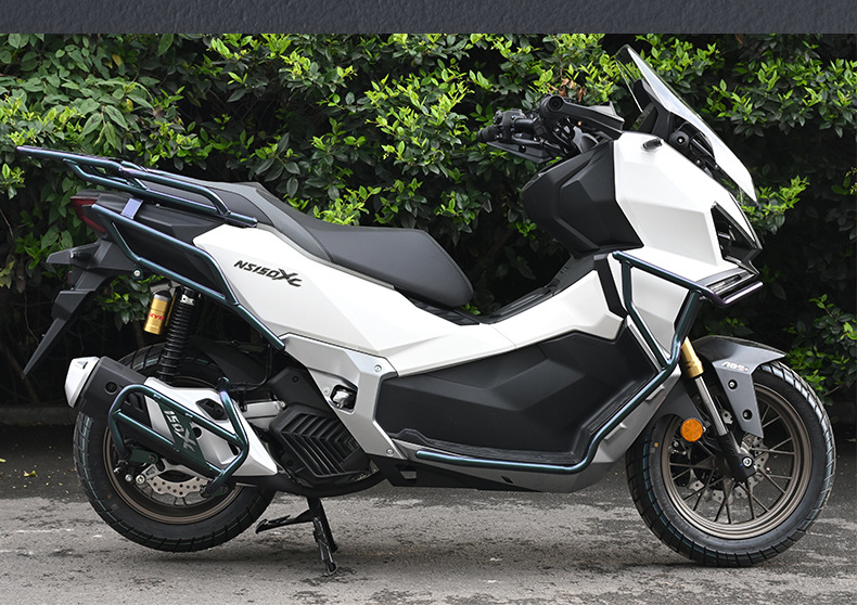 Suitable for Xin Da Zhou Honda Ns150Xc Protective Bars, Front and Rear Exhaust Pipe Bumpers, Anti-Fall Rear Tail Frame, Modified Windshield