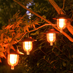 Solar Outdoor Courtyard Lawn Lamp New Villa Garden Stake Lamp Creative Landscape Decor Faux Flame Lamp