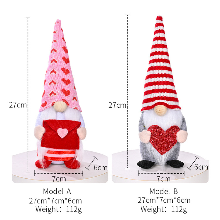 Fashion New Faceless Doll Decoration Valentine's Day Decoration Doll display picture 3