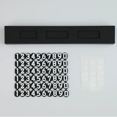 Nömrəli dayanma kartı number plate 3D ornament