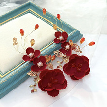 新款韩式新娘头饰森系仙美发夹发饰花朵超仙饰品婚纱礼服结婚配饰