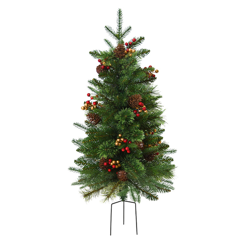 Navidad pinos pvc pin pinos parque villa pequeña escena de árbol de navidad decoración árbol exterior