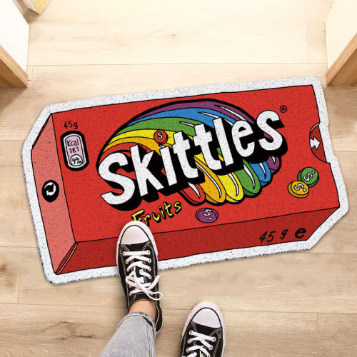 Internet celebrity creative cartoon entrance door floor mat entrance wire ring foot mat home bedroom kitchen bathroom door anti-slip mat