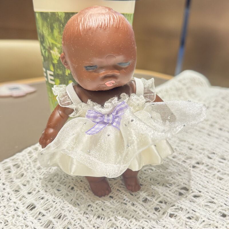 14cm Natasha Doll Clothes Black Doll Adult Stress Relief Toy for Office Workers to Relieve Anxiety Ugly Doll Clothing Set