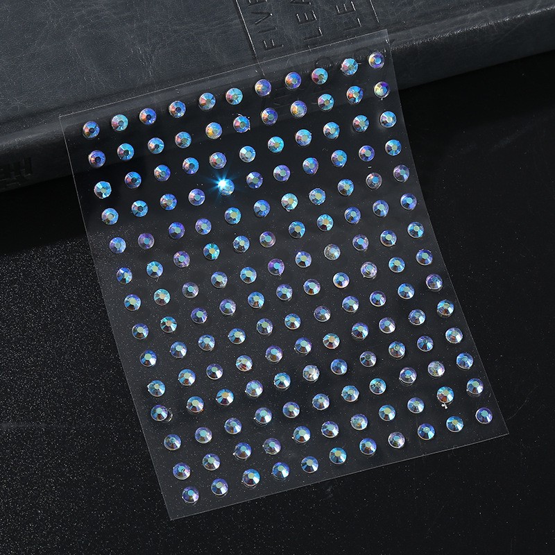 Tang traje antiguo disfraz maquillaje color diamante acrílico cara pegatinas de diamantes