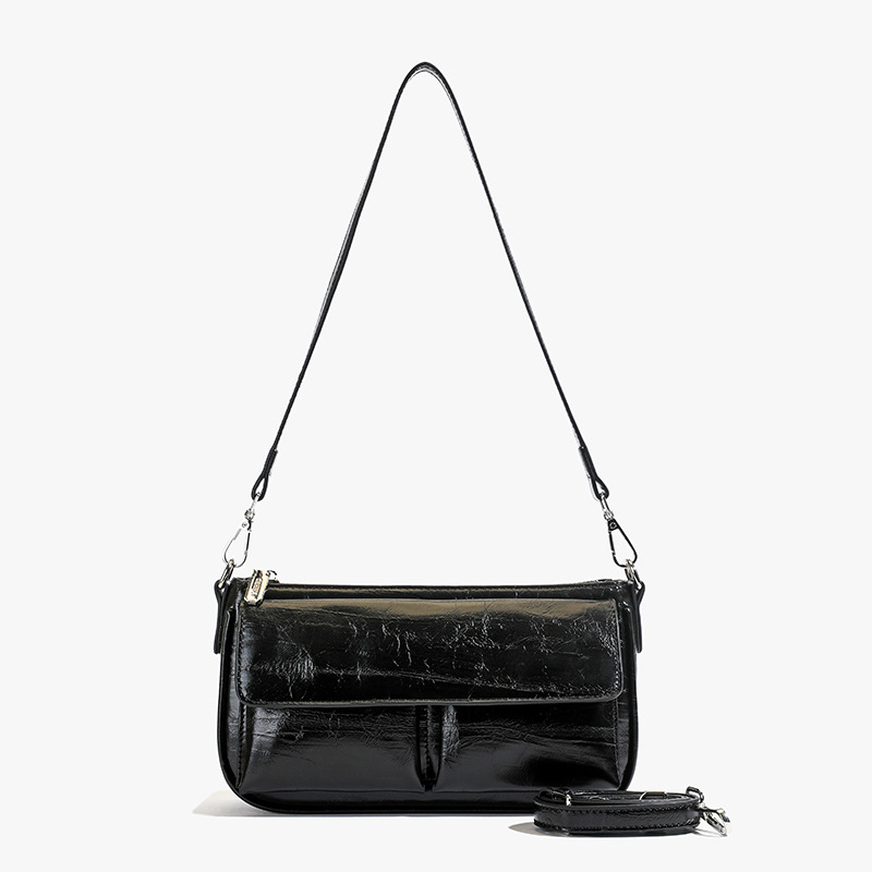 Retro versátil bolso de mujer 2025 nueva moda simple bolso de hombro casual nicho bolso de diseño de moda