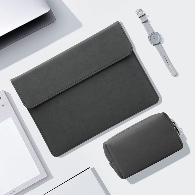 MacBookパソコンの中の大胆な包みはアップルのファーウェイを適用してノートの保護カバーの横のタイプの皮革のコンピュータの包みを連想します。|undefined