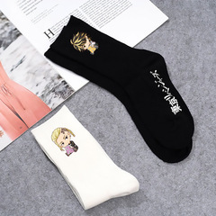 Tokyo Avengers socks: Summer-style, breathable cotton socks with Japanese-style cartoon designs and vibrant prints—perfect for sports or soccer!