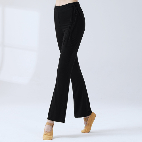 Dance practice pants, micro-flare pants, women's modern classical dance training, slimming body suit, yoga dance, square dance suit
