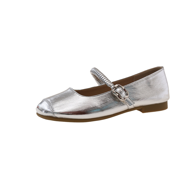 Retro Soft Leather, Soft-soled, Comfortable Flat Shallow Mary Jane For Women, 2025 New Slip-on Lazy Shoes_vogvips.com