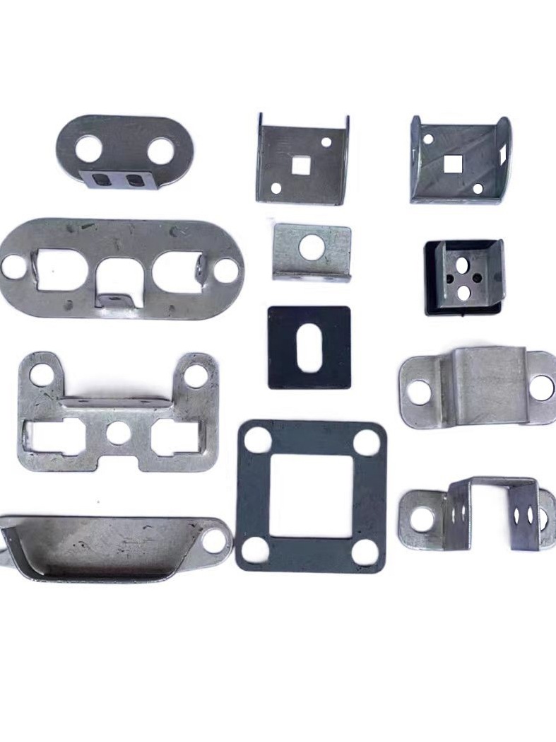 锌钢护栏组装配件固定连接两包卡几字架支架铁片垫片底板内卡墙卡