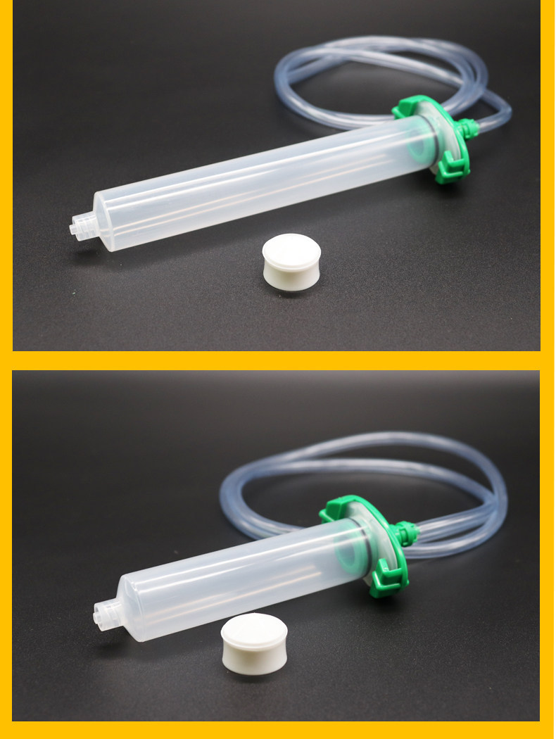 Specialized Glue Dispensing Tube for Dispensing Machines, Thickened and Enlarged, Available in Multiple Sizes from 3Cc to 500Cc, with Dispensing Needle and Piston Adapter