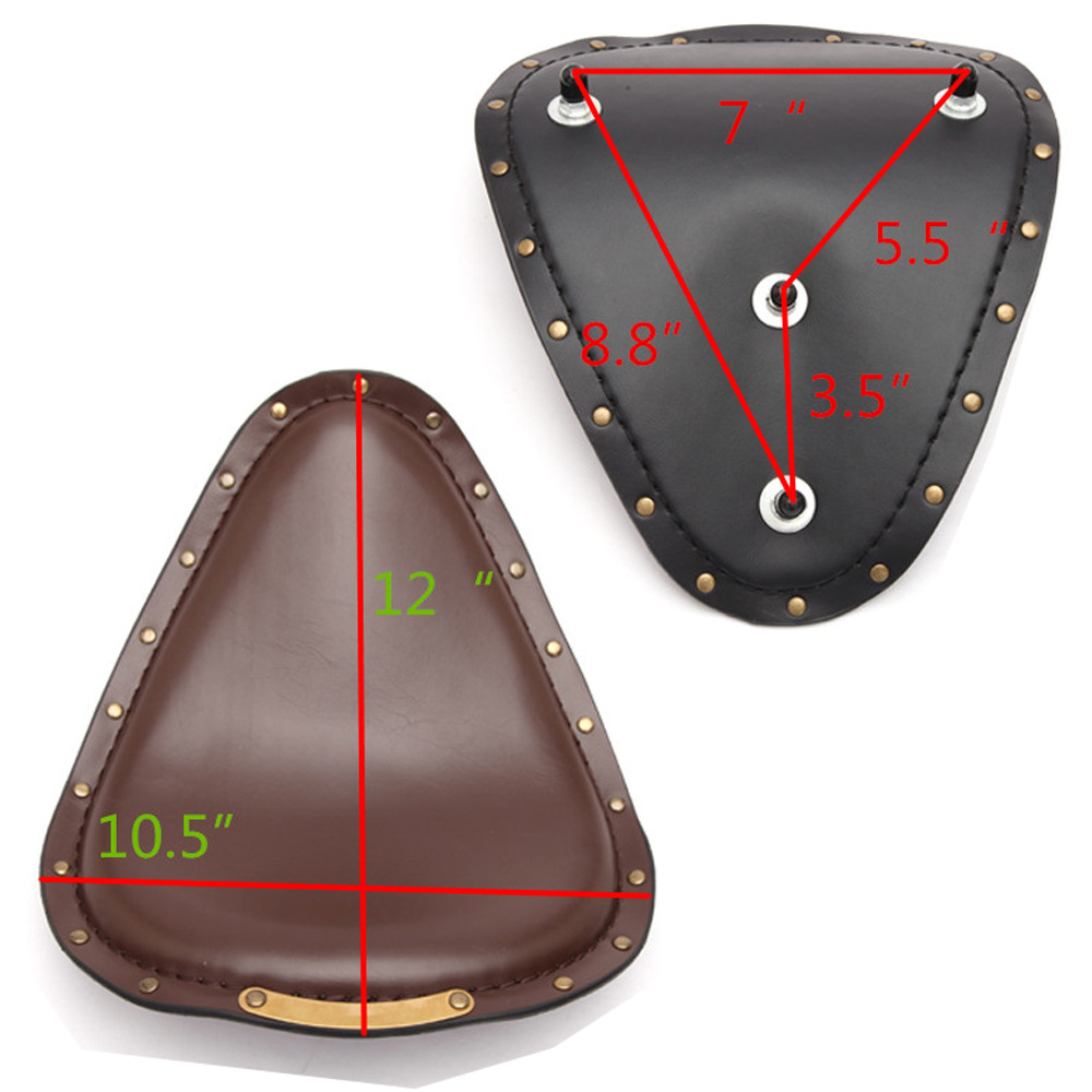 Motorcycle Harley cruise Prince car modified Iron Horse 400 universal retro spring single seat bag with iron plate set