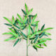 New artificial bamboo leaf fake bamboo branch bamboo leaf glue bamboo branch green artificial bamboo leaf landscape bamboo decoration wholesale