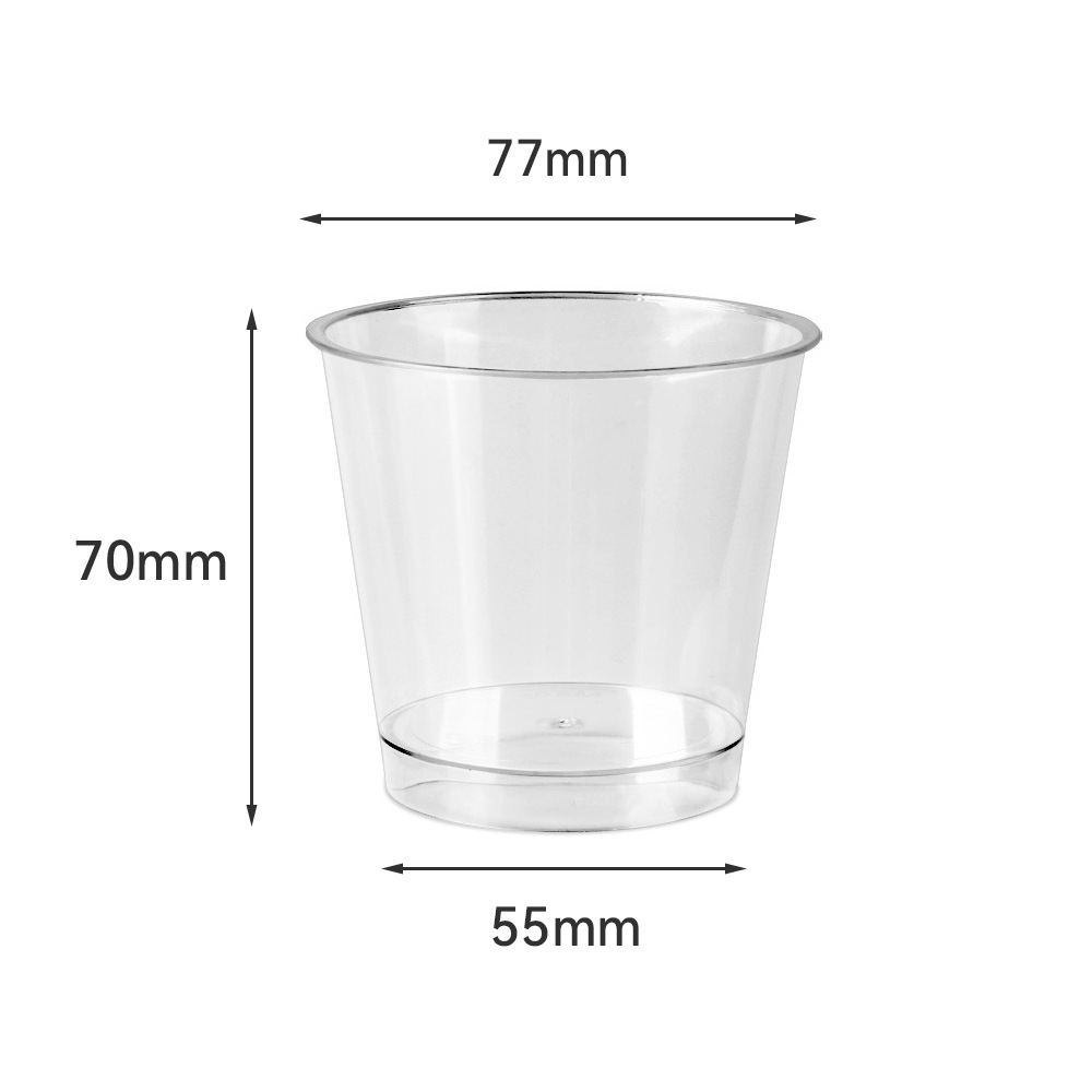 Taza cuadrada puntual Taza redonda Una variedad de tazas de postre Taza de pudín Taza de mousse Plato Cuchara de plástico desechable Amazon