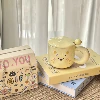 &Yellow Expression Bear (Cup[]Lid[]Spoon[]Cute Portable Gift Box)[]