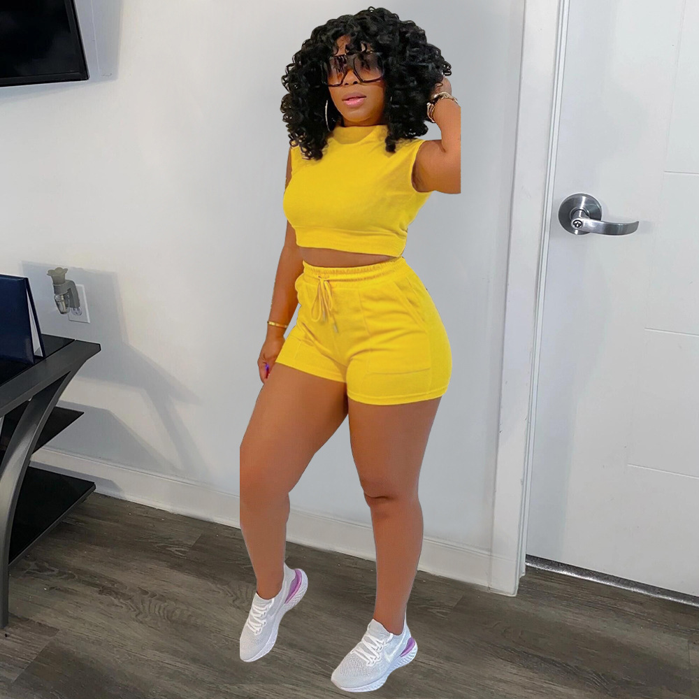 Women's solid color fashion casual suit