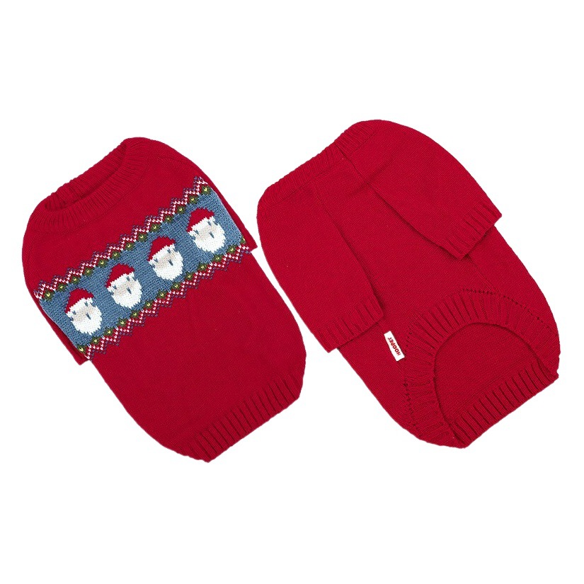 Ropa de gato invierno rojo festivo Año Nuevo suéter gato marioneta de Año Nuevo gatito mascota Año Nuevo saludo anti-pelusa