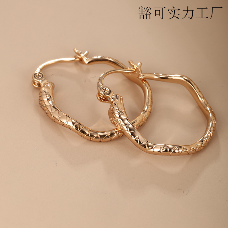 旭平外贸跨境个性耳圈耳扣欧美夸张耳饰女气质锆石耳环夏季高级感|undefined