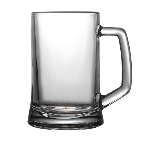 Turkish style beer glass with handle, large beer mug, household heat-resistant tea cup with logo printed