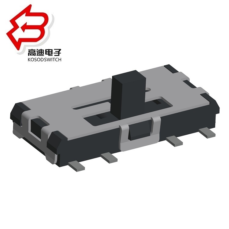 贴片三档开关表面贴装 耐温3位滑动开关 立贴3档拨动开关2P3T