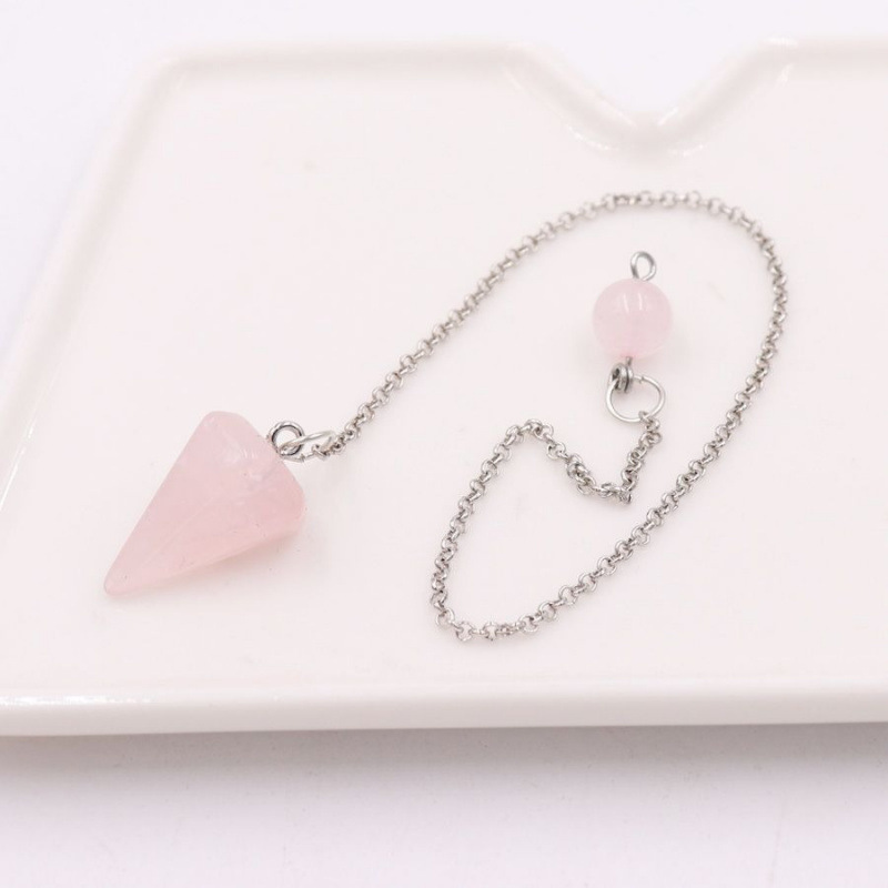 Amazon's Best-Selling Natural Stone Pendulum Cone-Shaped Pendant Necklace, Round Bead Pendulum Crystal Necklace, Yoga Gift Wholesale Amazon's Best-Selling Natural Stone Pendulum Cone-Shaped Pendant Necklace, Round Bead Pendulum Crystal Necklace, Yoga Gift Wholesale