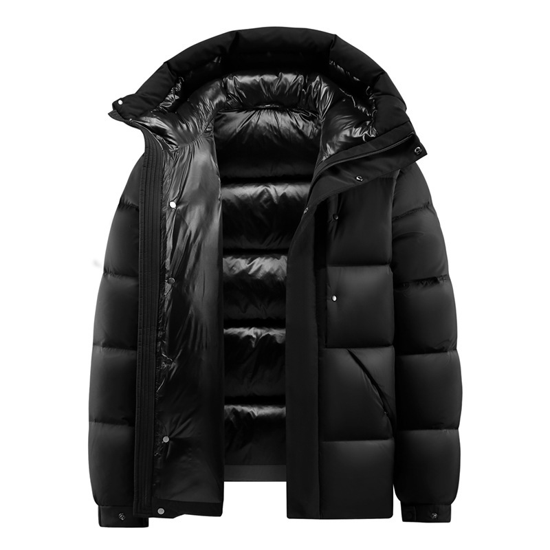 Herrenbekleidung Winter Neue schwarze Krieger-Seidenbaumwolljacke Männer und Frauen Kurzes Paar Lose Dicker warmer Mantel Trend_voghion.com