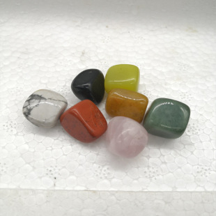 Color Polished Stone Energy Crystal Energy Stone Landscaping Original Stone Courtyard Small Stone Gardening Colorful Stone White Pine Blue Stripe Stone