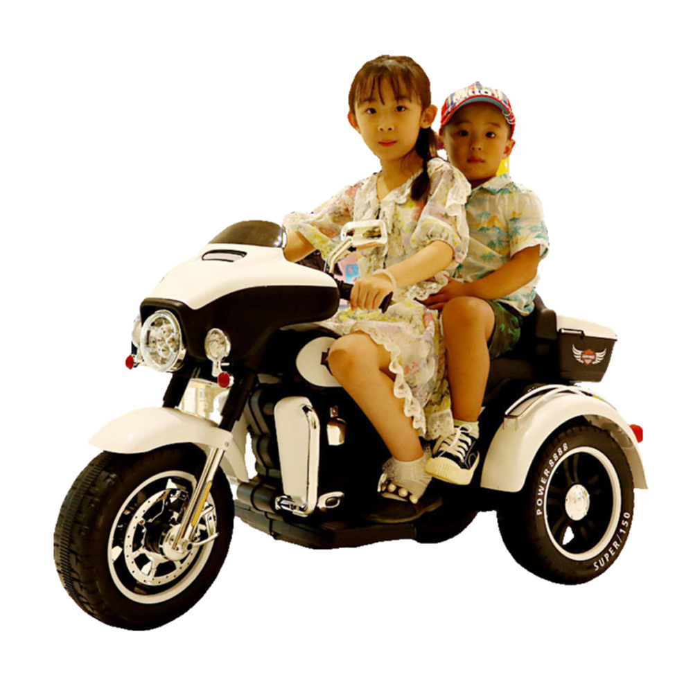 El coche de juguete de motocicleta de tres ruedas eléctrico de doble tracción para niños puede sentarse coche de juguete eléctrico adulto Niño