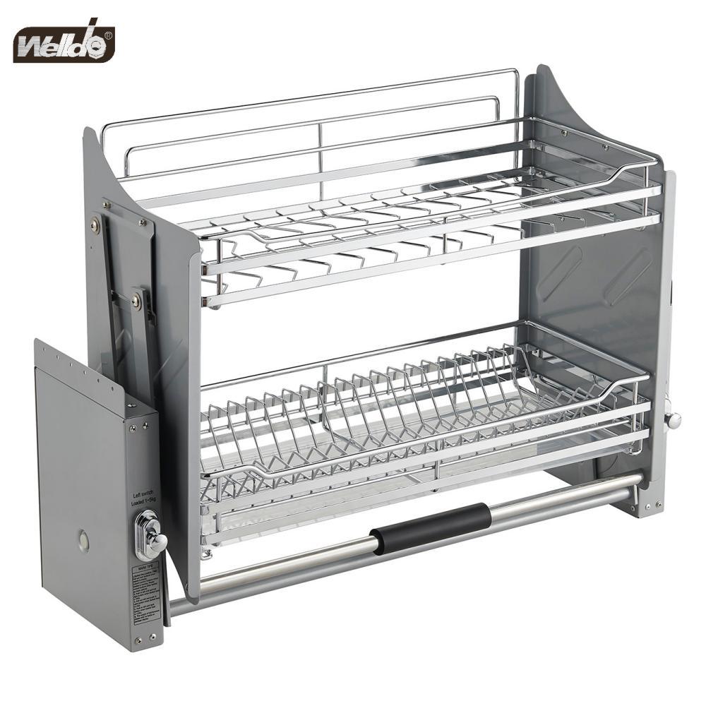 Welldo纬东 厨房吊柜升降机拉篮双层收纳升降机拉篮调味拉篮