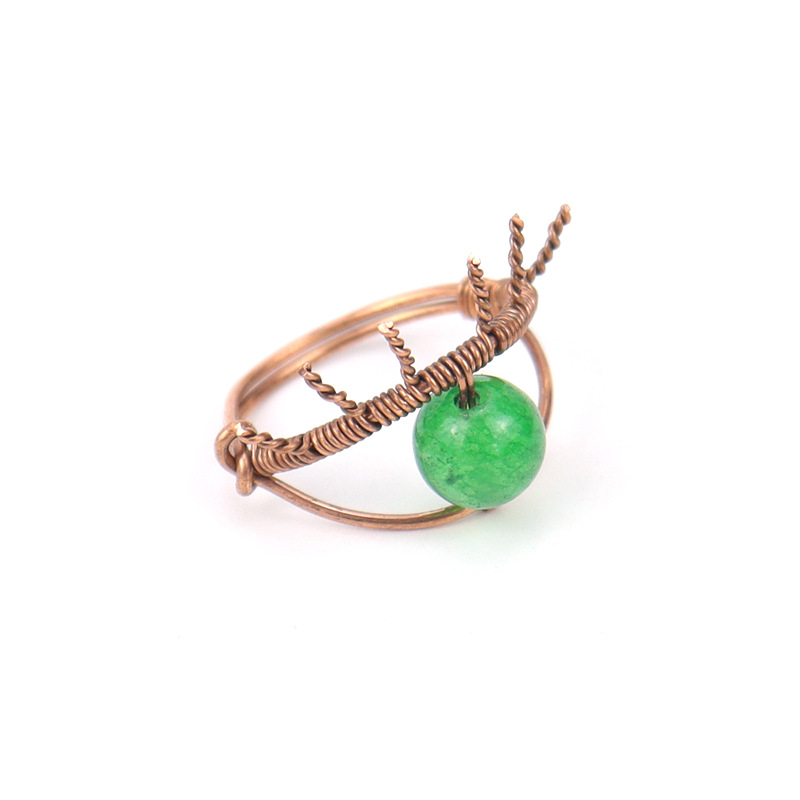 Retro Devilu0027S Eye Agate Plating Rings 1 Piece