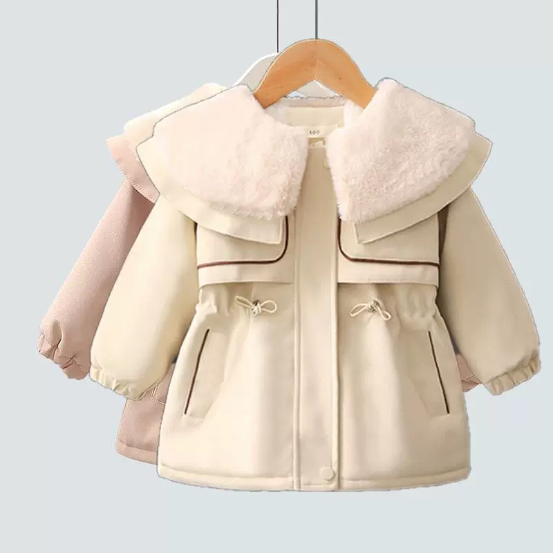 Children's winter quilted jacket, western style, increased thickness