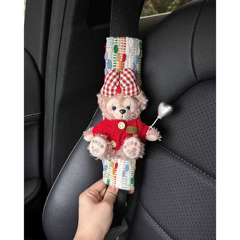 Защита плеч ремня безопасности автомобиля, защита от удушения, аксессуары для салона автомобиля для девочек, автомобильные товары, второе кресло, подарок на новый автомобиль